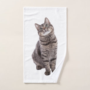 Niedliche Tablettenkatze Handtuch