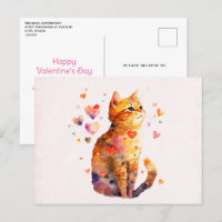 Niedliche Tablettenkatze mit Herz Valentinstag