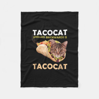 Niedliche Tacokat Taco Katze im Dunkeln Fleecedecke