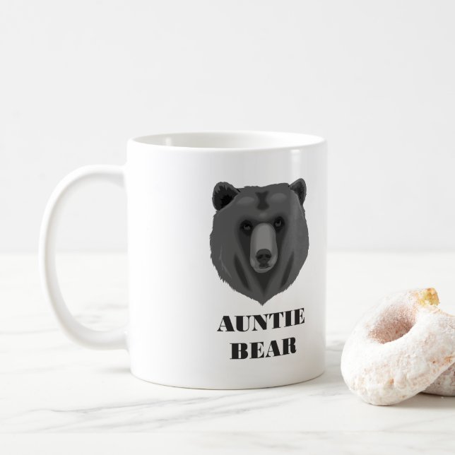 Niedliche Tante Bear Coffee Mug Kaffeetasse (Mit Donut)
