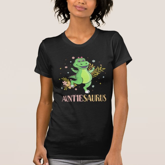 Niedliche Tante Dinosaur Florist Tante T-Shirt