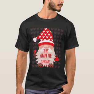 Niedliche Tante Gnome Familie Matching Valentinsta T-Shirt