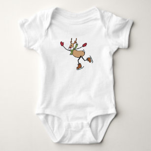 Niedliche Tanzrinne - Weihnachten Baby Strampler