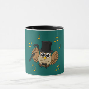Niedliche Tanzschale mit Musiknoten Cartoon Tasse