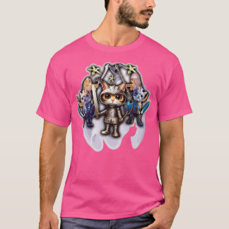 Niedliche tapfere Katzenjunges T-Shirt