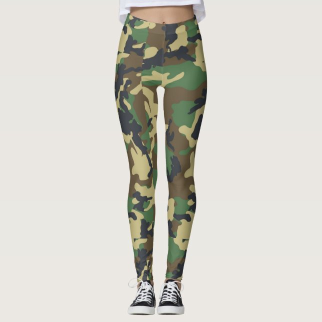 Niedliche Tarnungs-Leggings Leggings (Vorderseite)
