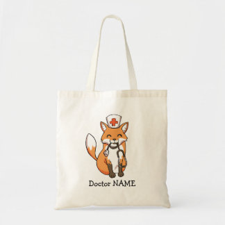 Niedliche Tasche Doktor-Fox Drawing Personalised