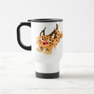 Niedliche Tasse des Bobcat Cartoon