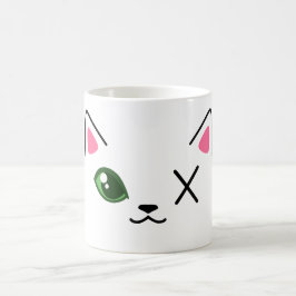 Niedliche Tasse einer Mit Augen Katze