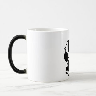 Niedliche Tasse für Schwarze und Weiße Hunde