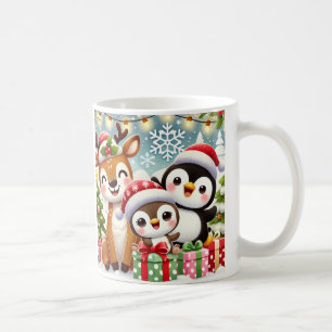 Niedliche Tasse für Weihnachtstiere