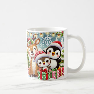 Niedliche Tasse für Weihnachtstiere
