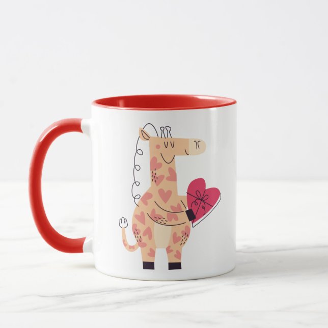 Niedliche Tasse mit Giraffe (Links)