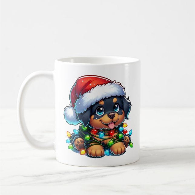 Niedliche Tasse Rottweiler (Links)