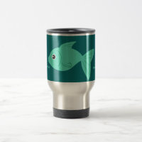 Niedliche Tasse von Fischen, kundenspezifisch