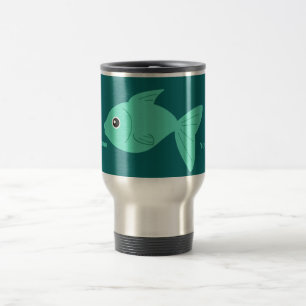 Niedliche Tasse von Fischen, kundenspezifisch