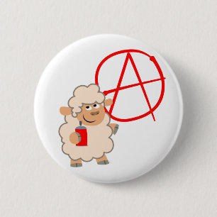 Niedliche Taste für die Cartoon-Schafe Button