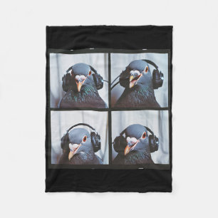 Niedliche Taube Autismus sensorischer Bird Autisti Fleecedecke