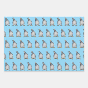 Niedliche Tauben Geschenkpapier Set