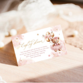 Niedliche Teddy Bären Balloons Display Dusche Begleitkarte