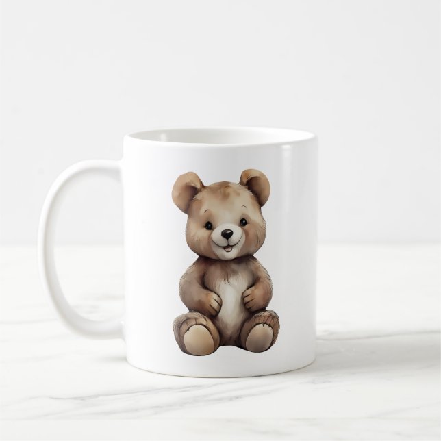 Niedliche Teddy-Bären-Tasse Kaffeetasse (Links)