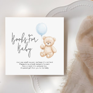 Niedliche Teddy Bear Baby Duschbücher Begleitkarte