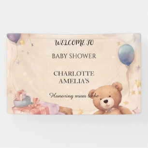 Niedliche Teddy Bear Baby Dusche Banner