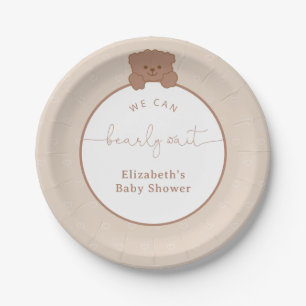 Niedliche Teddy Bear Baby Dusche Pappteller