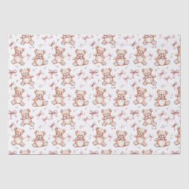 Niedliche Teddy Bear & Baby Dusche Seidenpapier