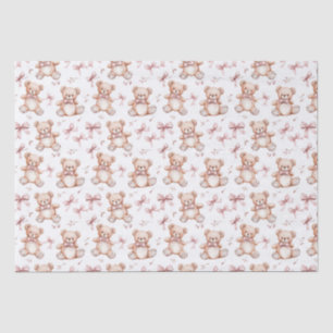 Niedliche Teddy Bear & Baby Dusche Seidenpapier