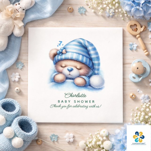 Niedliche Teddy Bear Baby Dusche Serviette (Cute Teddy Bear Baby Shower Napkins)