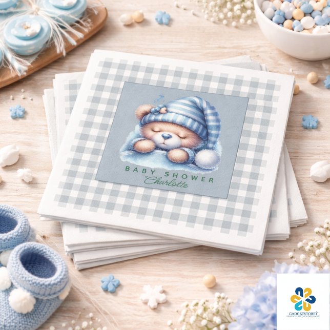 Niedliche Teddy Bear Baby Dusche Serviette (Cute Teddy Bear Baby Shower Napkins)