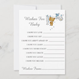 Niedliche Teddy Bear Bear Kleidung Line wünscht Ba