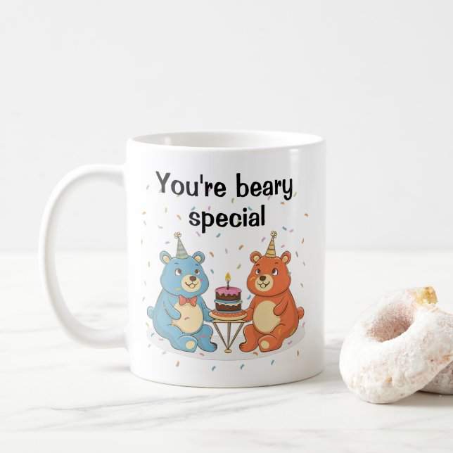 Niedliche Teddy Bears Kaffeetasse (Mit Donut)