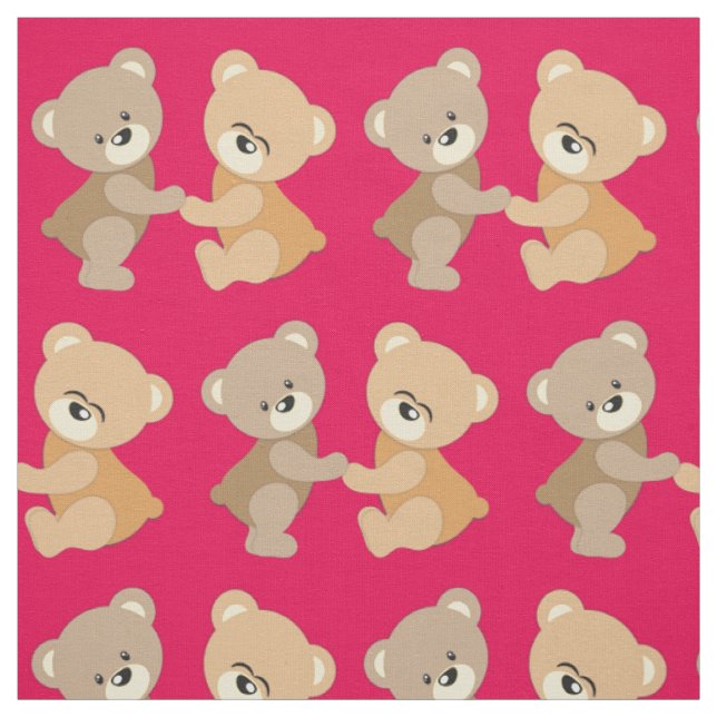 Niedliche Teddy Bears Stoff (Muster)