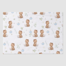 Niedliche Teddy Bears Tea Party Tee für zwei Jahrz Seidenpapier
