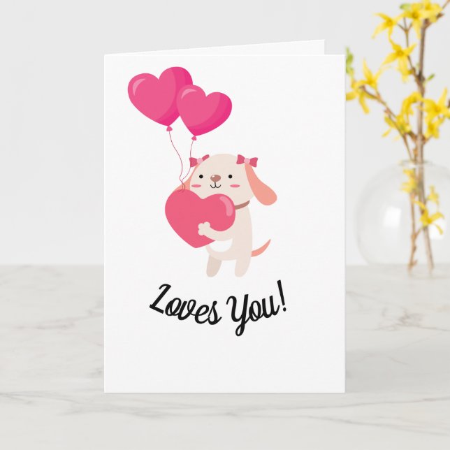 Niedliche Teddy Valentine-Tageskarte Karte (Gelbe Blume)