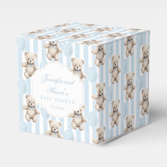 Niedliche Teddybär Babydusche Geschenkschachtel (Vorderseite)