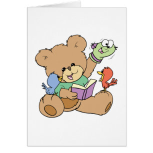 niedliche Teddybär-Fantasie Lesebuch mit Pupp