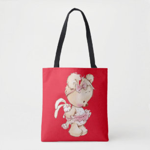 Niedliche Teddytasche in Rot Totasche