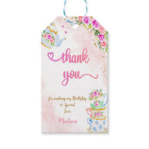 Niedliche Tee-Party-Gift-Tags