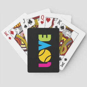 Niedliche Tennis-LIEBE - Spielkarten