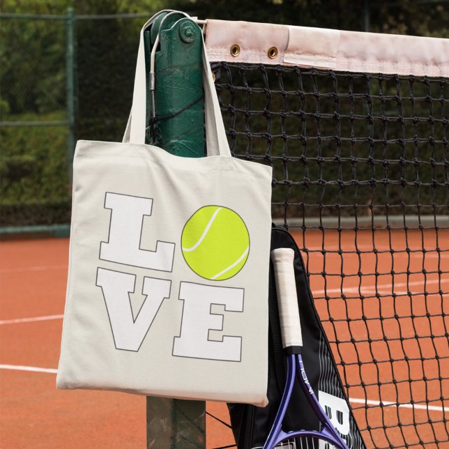 Niedliche Tennis-Liebe-Tasche für Tennisspieler un Tragetasche (Von Creator hochgeladen)