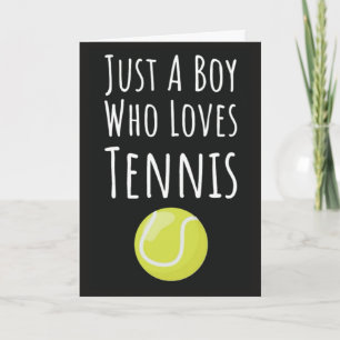 Niedliche Tenniskarten für Kinder und Jugendliche  Karte