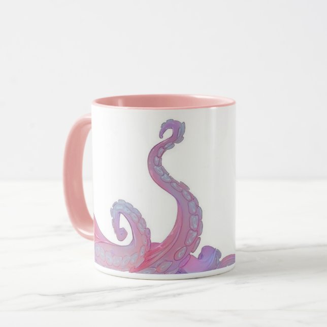 Niedliche Tentacle-Tasse Tasse (Vorderseite Links)