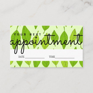 Niedliche Terminerinnerungskarte Ihr nächster Besu Visitenkarte