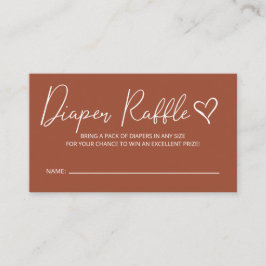 Niedliche Terracotta Babydusche Windelwanne Begleitkarte