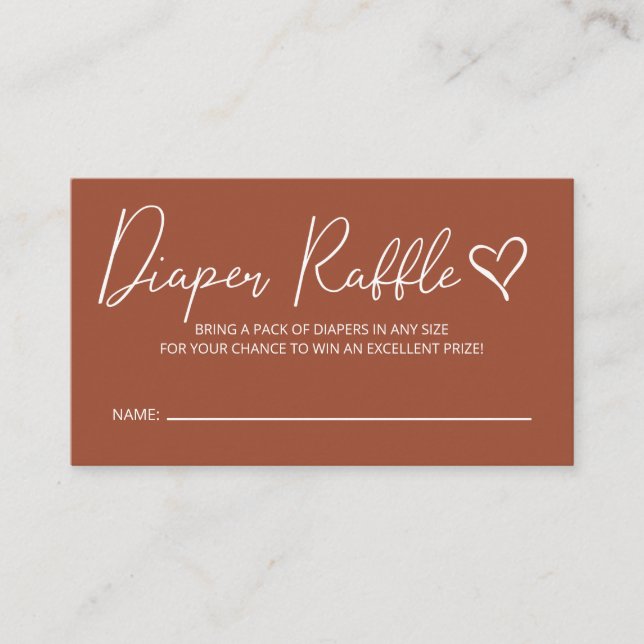 Niedliche Terracotta Babydusche Windelwanne Begleitkarte (Vorderseite)