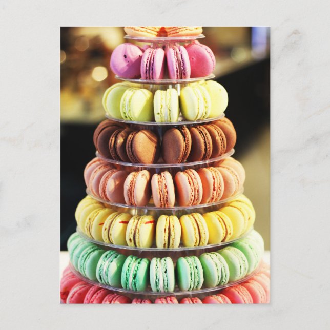 Niedliche Tessiner Macaron Postkarte (Vorderseite)