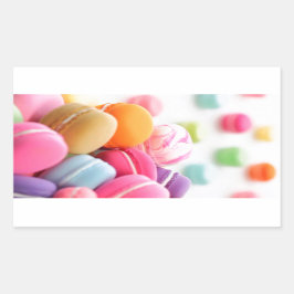 Niedliche Tessiner Macaron Rechteckiger Aufkleber